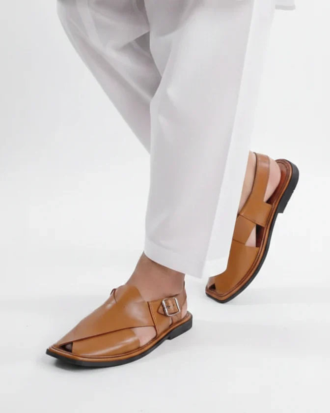 Handmade Pure Leather Peshawari Chappal for Men