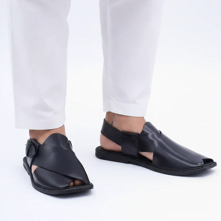 Premium Leather Charsadda Chappal for Men