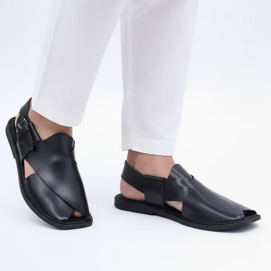Premium Leather Charsadda Chappal for Men