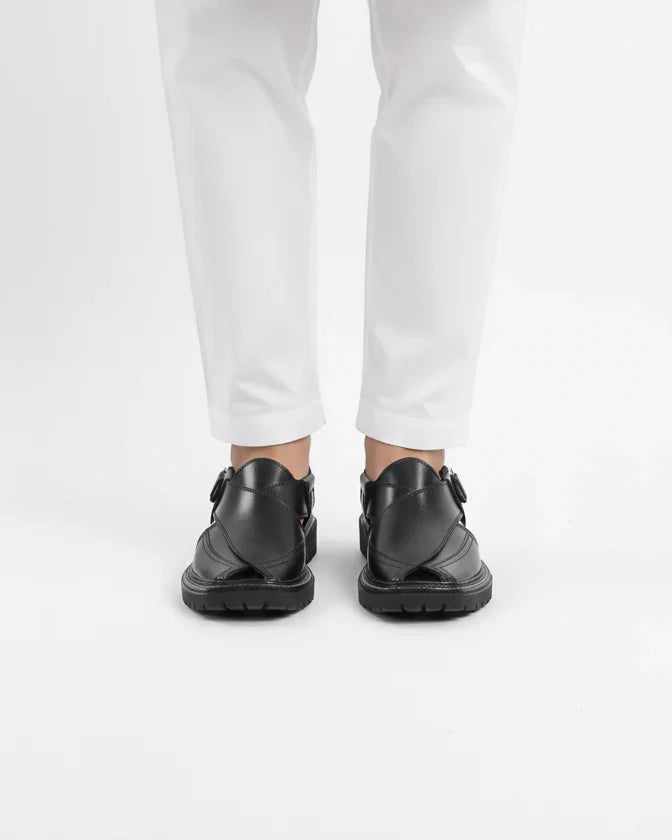 Pure Leather Handmade Kaptaan Chappal For Men