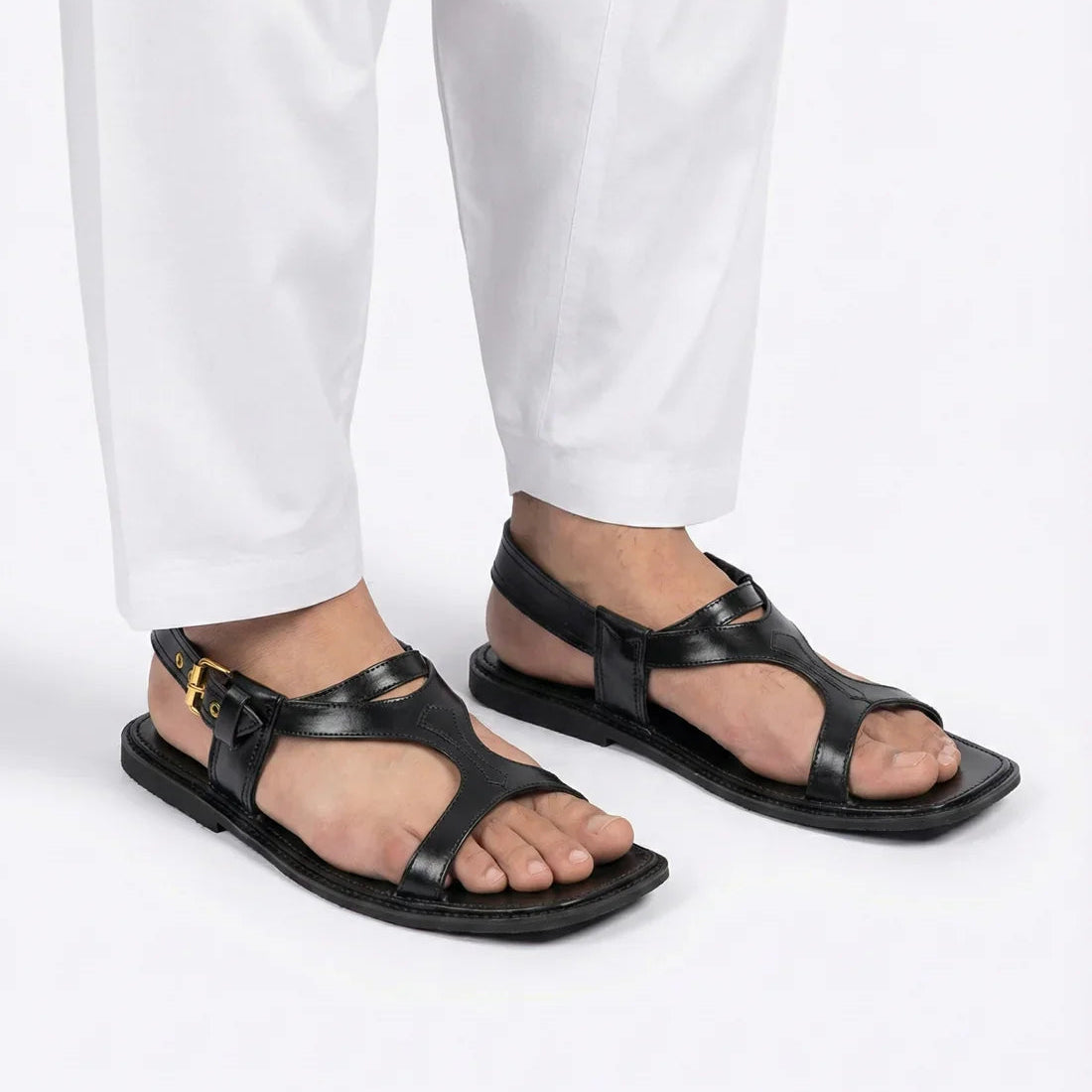 Handmade Pure Leather Panjedar Chappal for Men