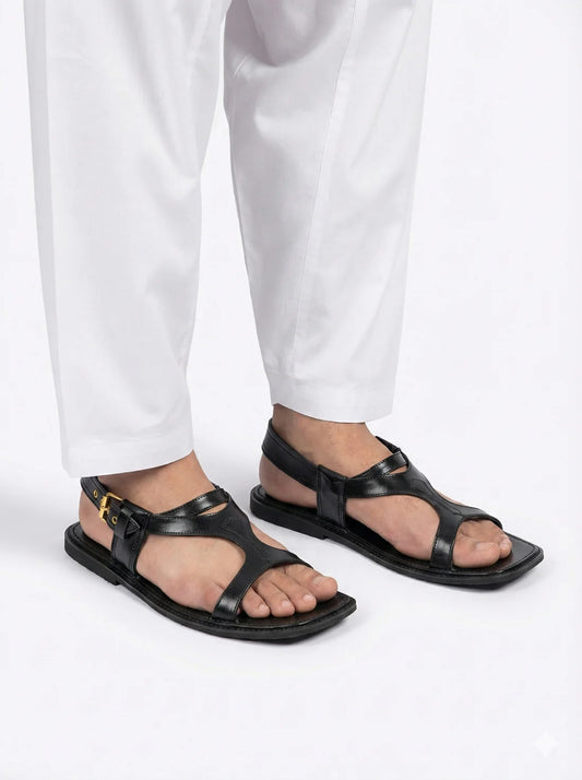 Handmade Pure Leather Panjedar Chappal for Men