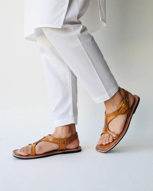 Handmade Pure Leather Panjedar Chappal for Men