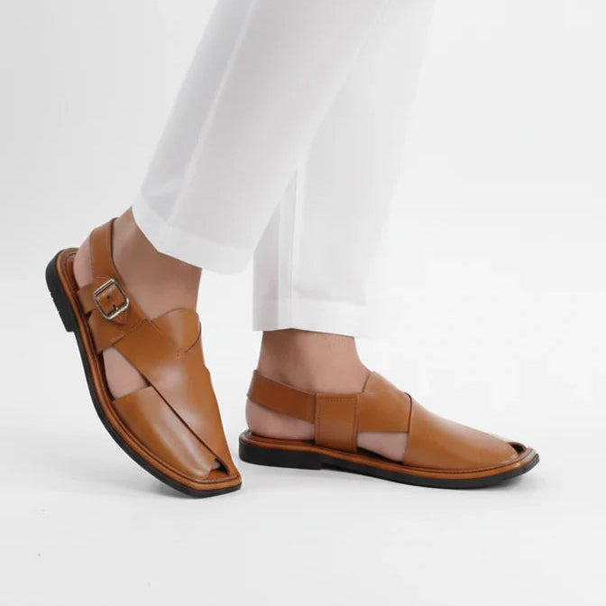Handmade Pure Leather Peshawari Chappal for Men