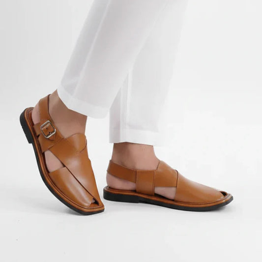 Handmade Pure Leather Peshawari Chappal for Men