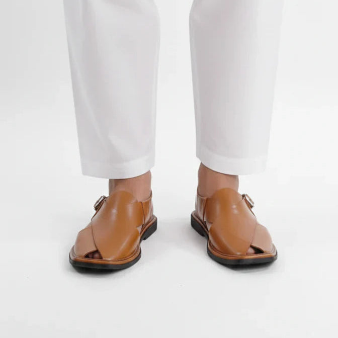 Handmade Pure Leather Peshawari Chappal for Men