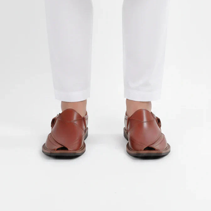 Handmade Pure Leather Peshawari Chappal for Men